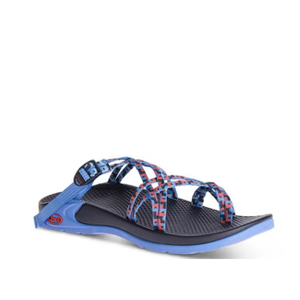 Chaco Zong X Ecotread Helix Eclipse Sandals Women Size 8 Blue Red